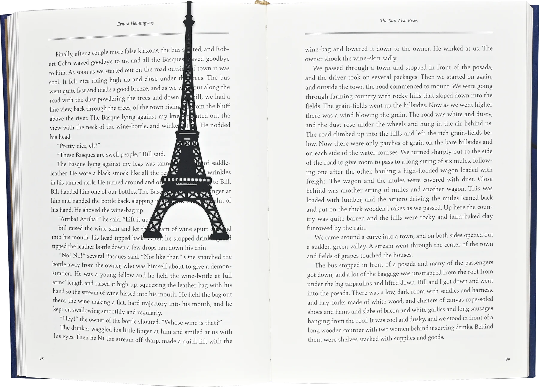 Eiffel Tower Metal Hugger Bookmark