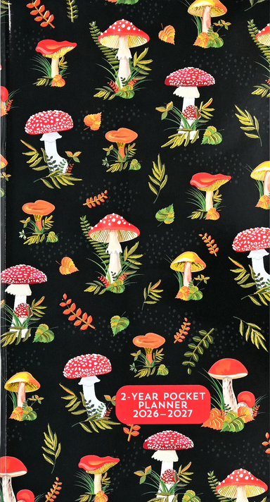 Mushrooms 2-Year 2026-2027 Pocket Planner