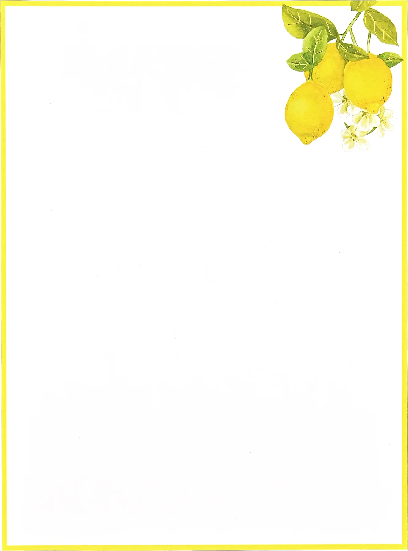 Amalfi Lemons Stationery Set