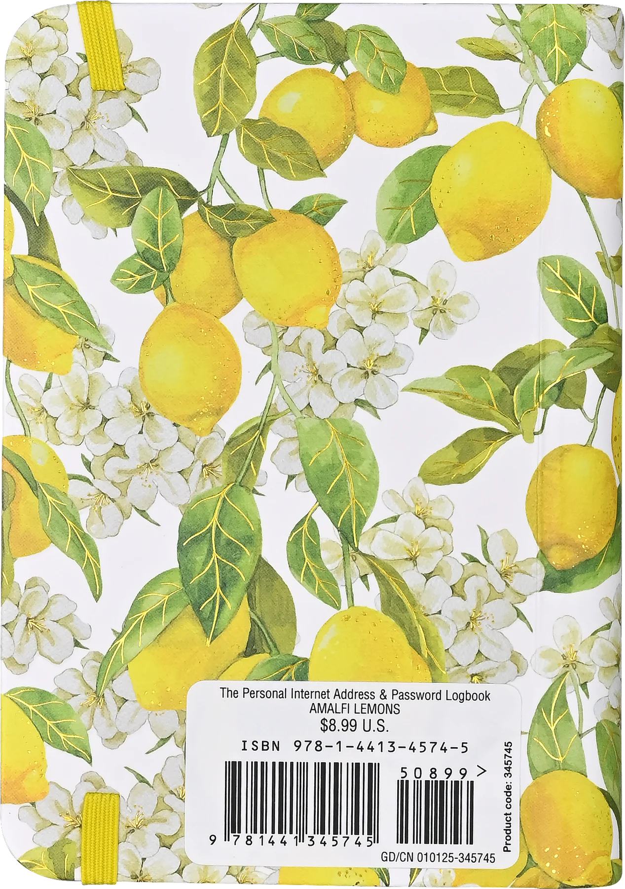 Internet Address & Password Logbook - Amalfi Lemons