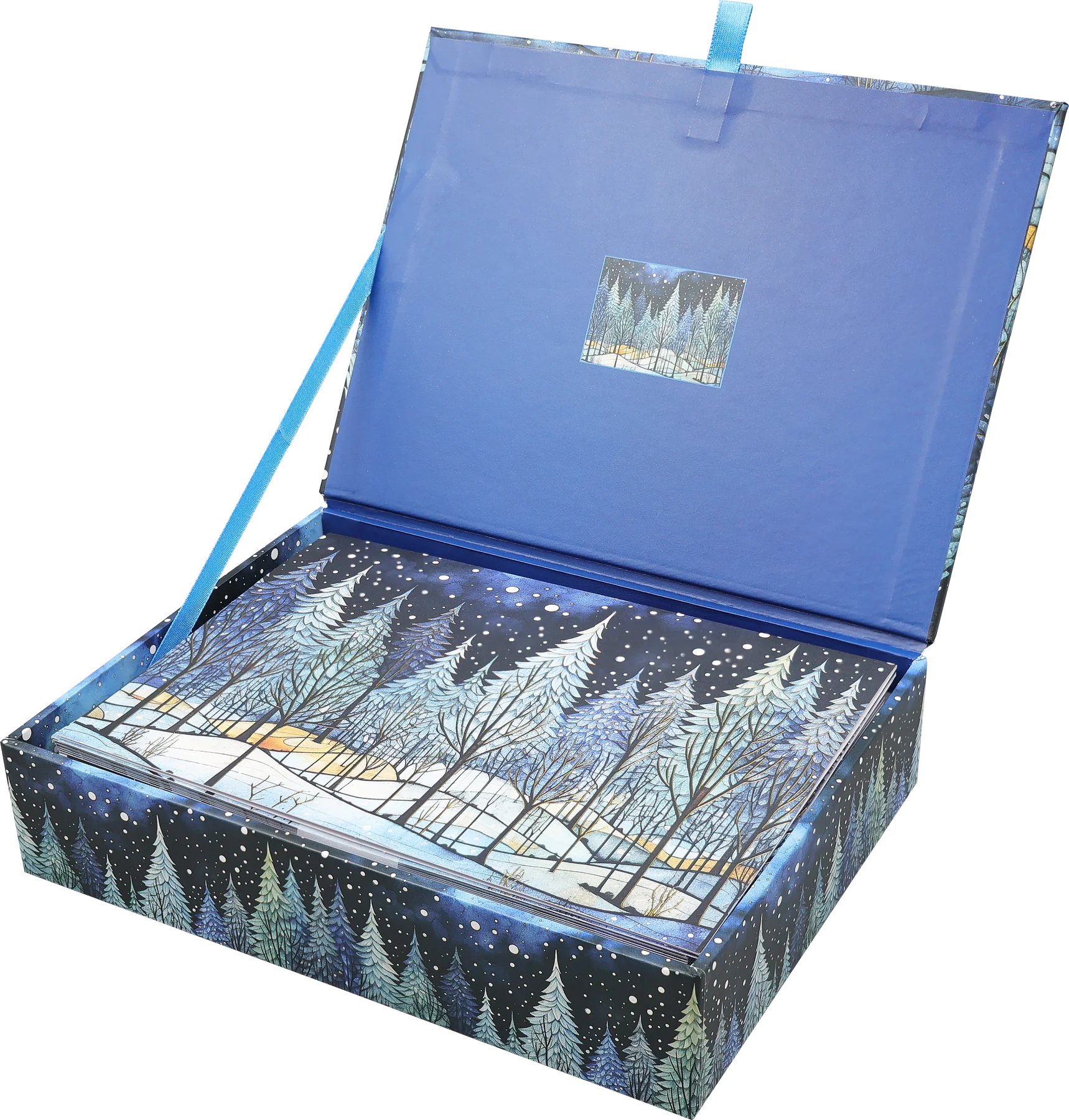 Winter Nightfall Deluxe Boxed Holiday Cards