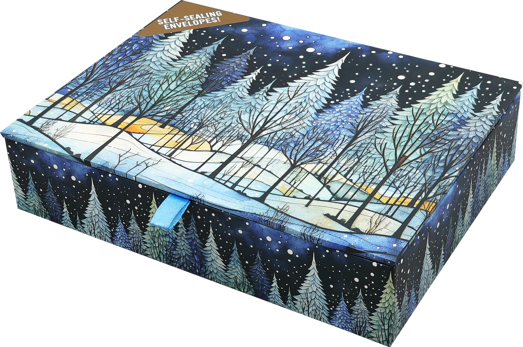 Winter Nightfall Deluxe Boxed Holiday Cards