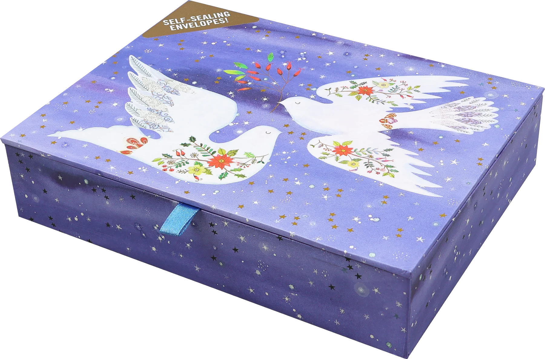 Doves In Flight Deluxe Boxed Christmas Cards