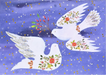 Doves In Flight Deluxe Boxed Christmas Cards