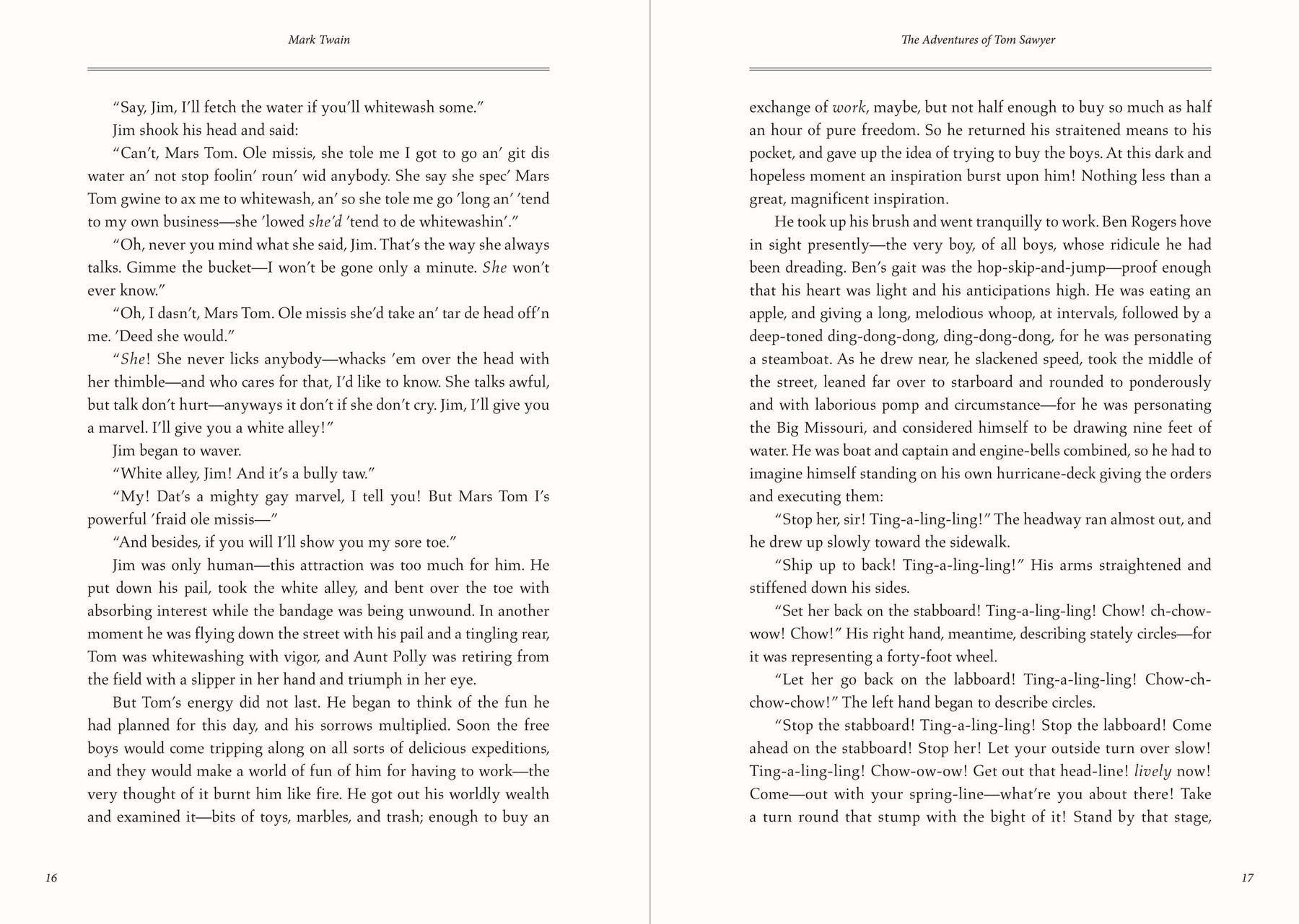 The Adventures of Tom Sawyer Masterpiece Library Edition