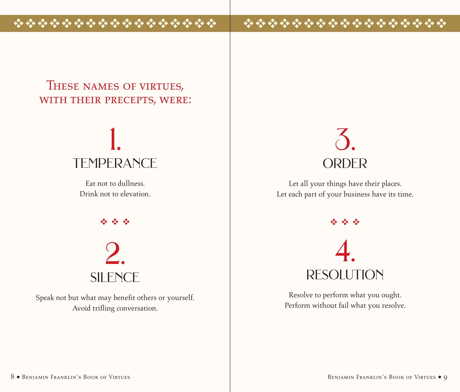 Ben Franklin's Book of Virtues