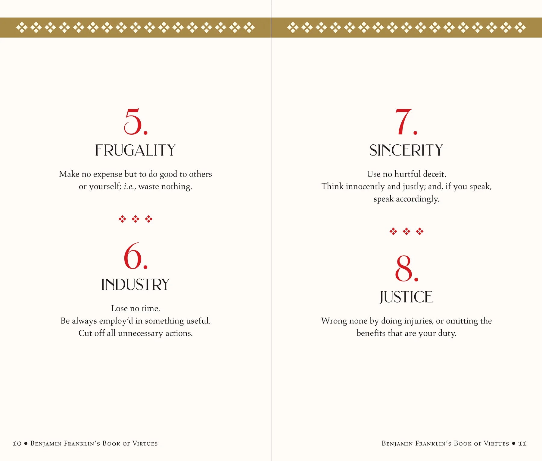 Ben Franklin's Book of Virtues