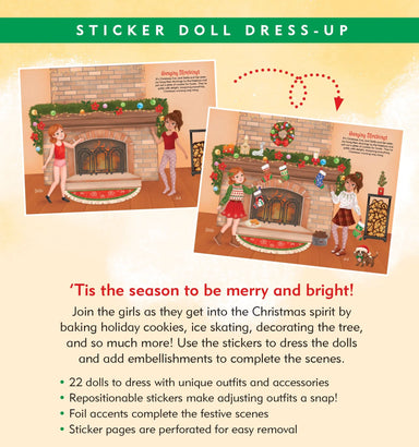 Christmas Sticker Doll Dress-Up Book
