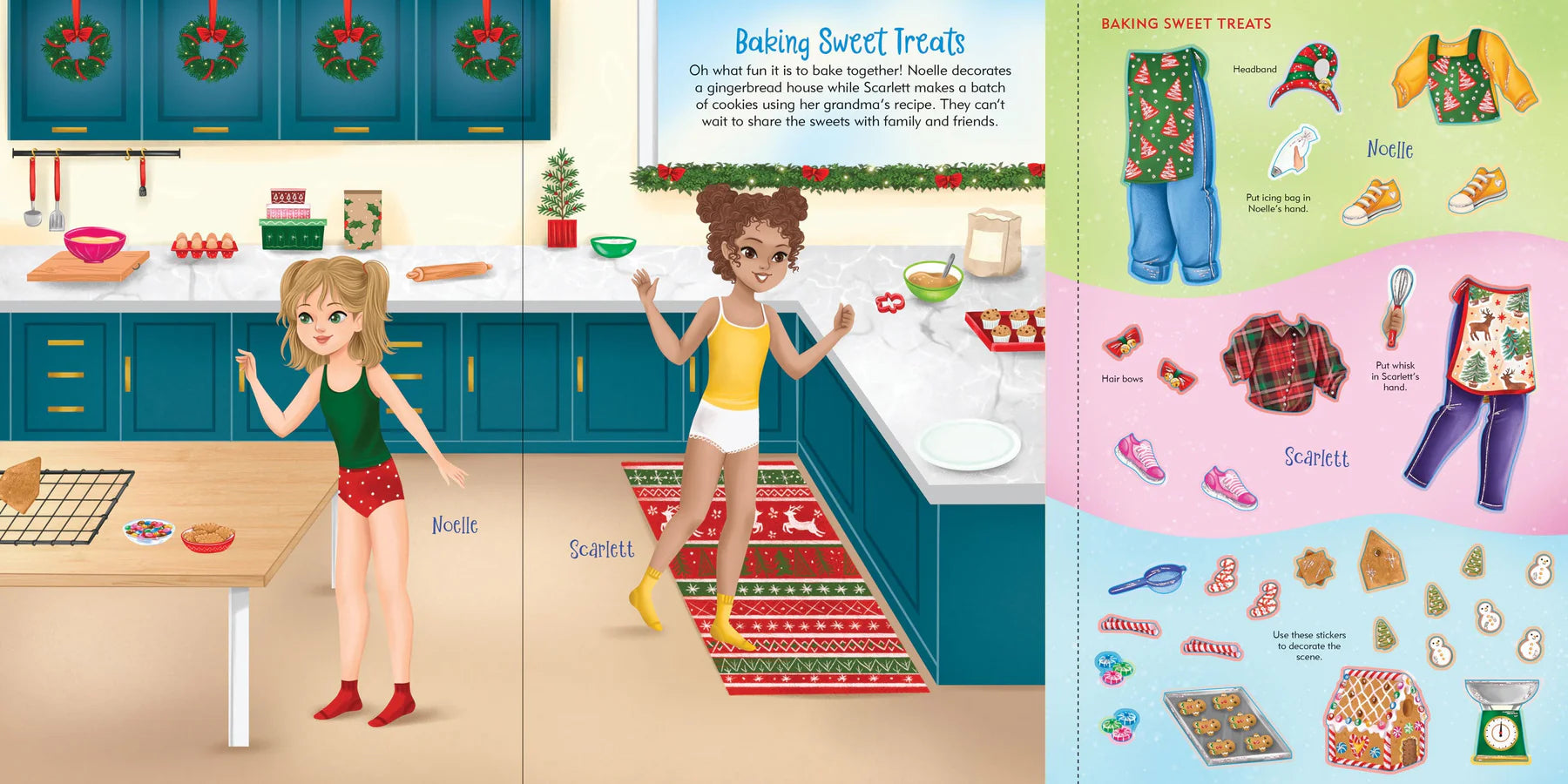 Christmas Sticker Doll Dress-Up Book