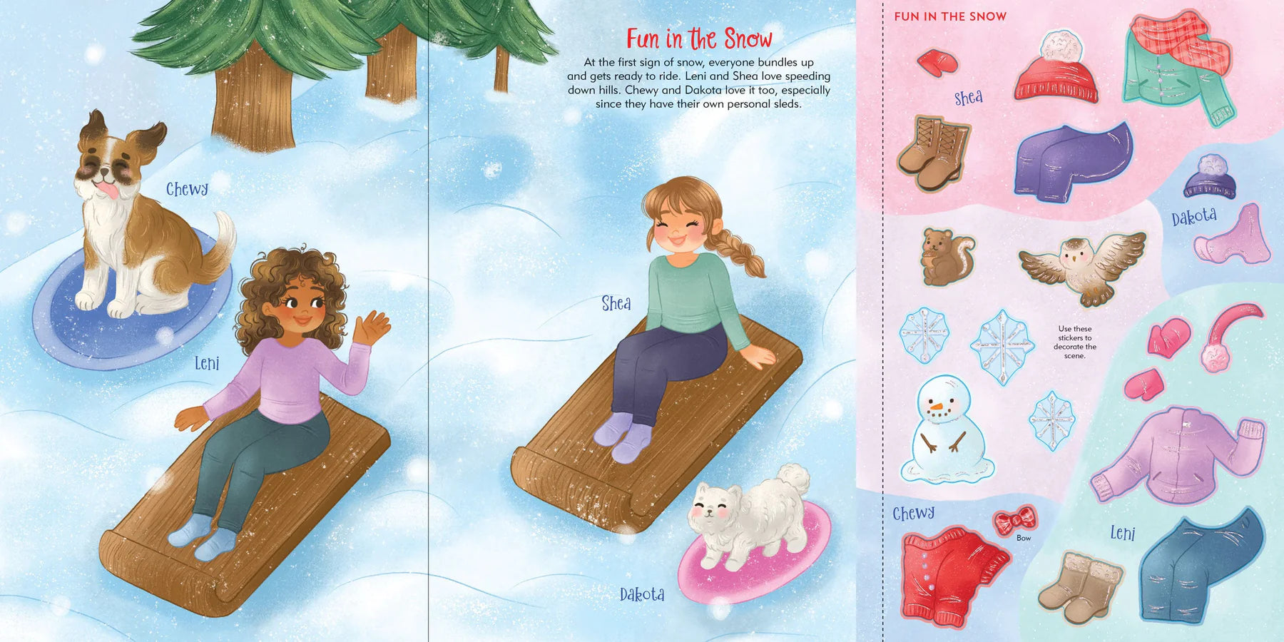 Puppies Sticker Doll Dress-Up Book