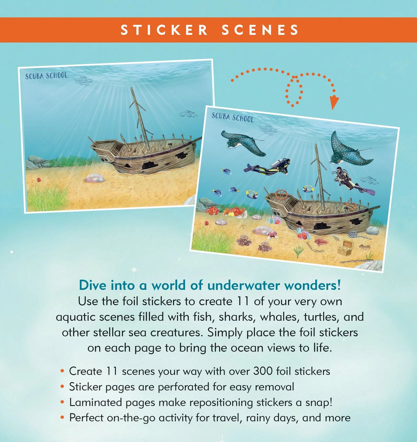 Under the Sea Sticker Scenes Book