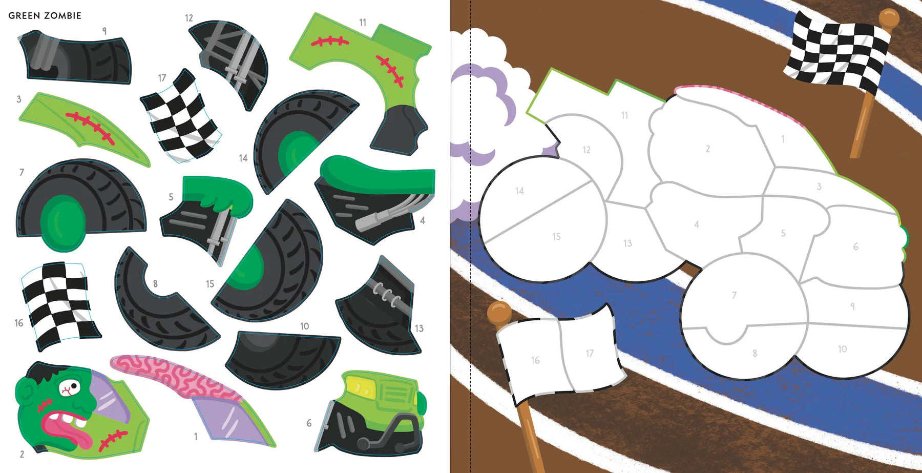 My First Color-by-Sticker Book - Monster Trucks