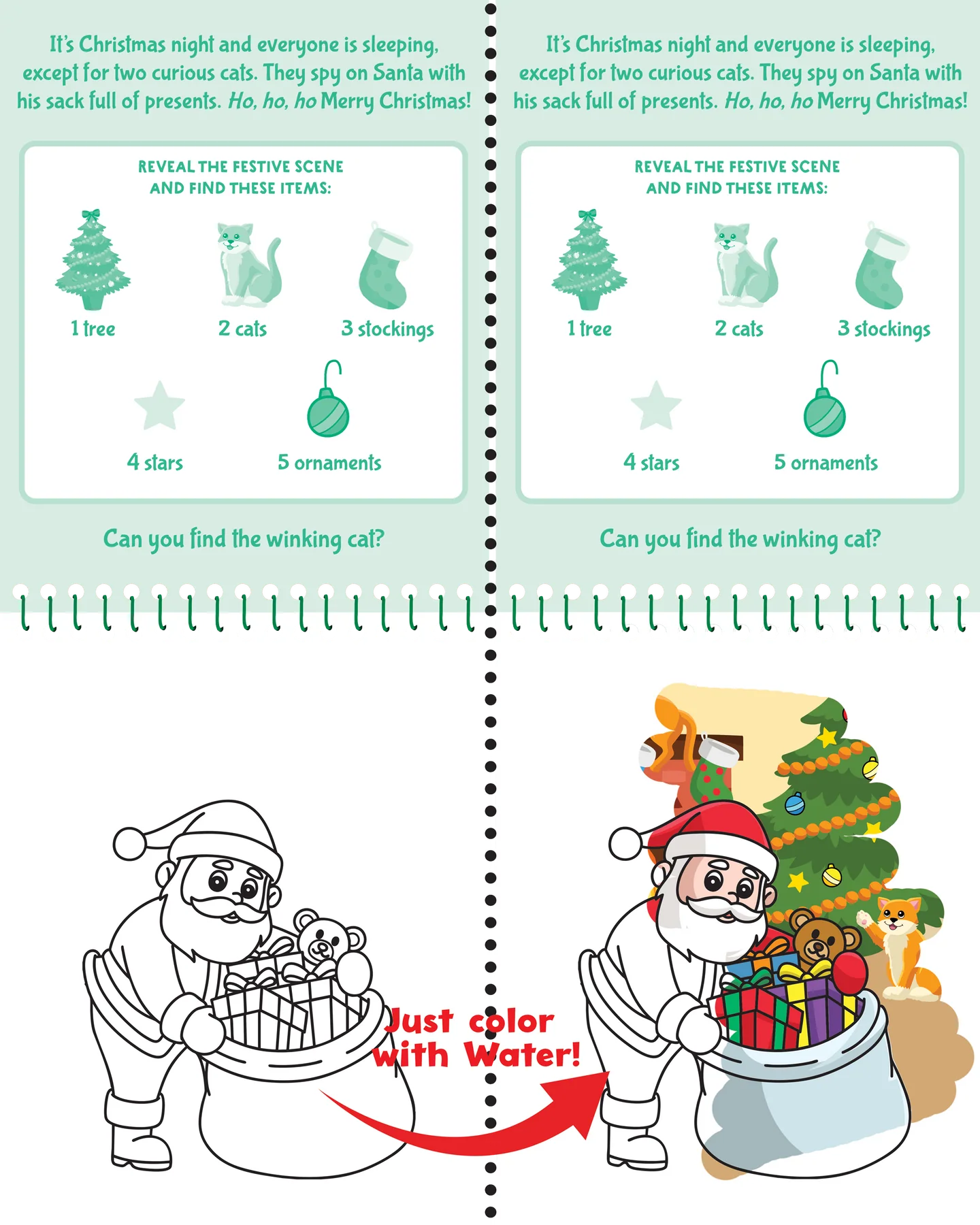 Color With Water - Christmas