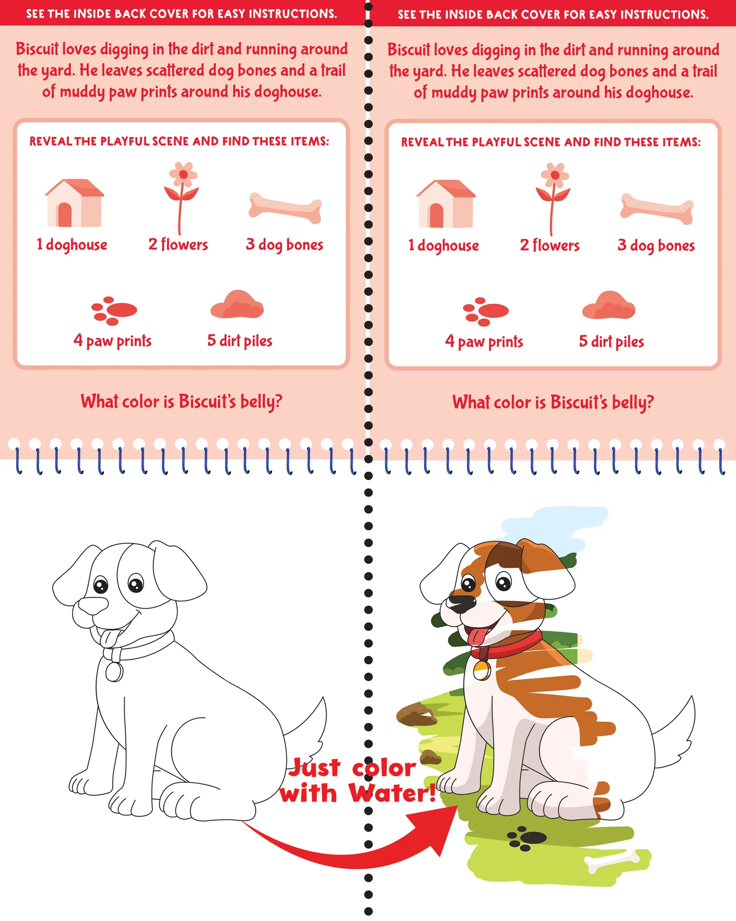 Color With Water - Puppies