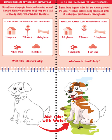 Color With Water - Puppies