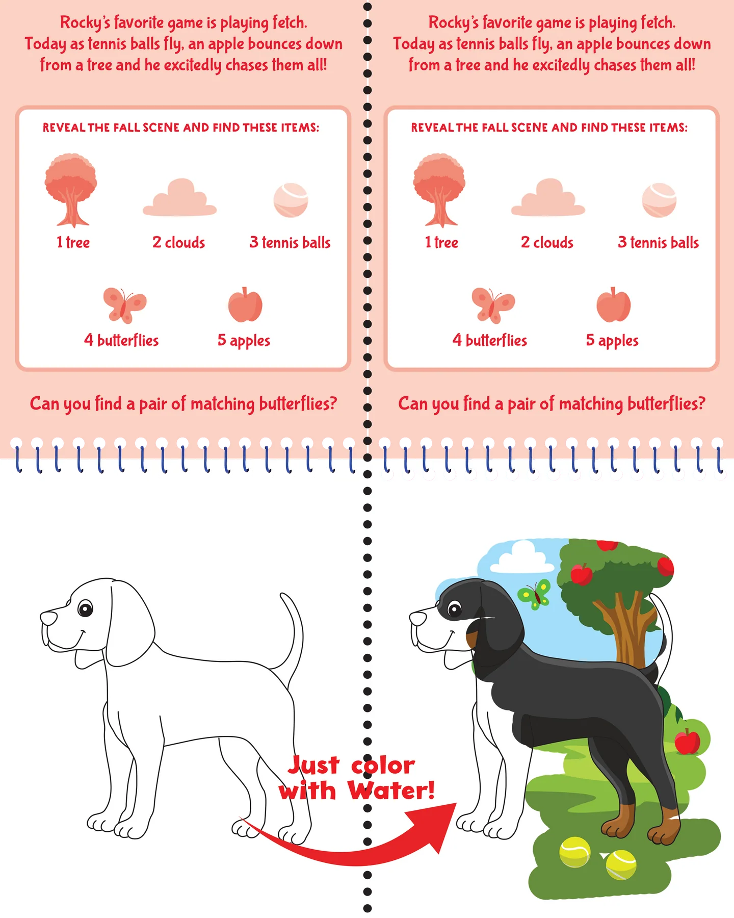 Color With Water - Puppies