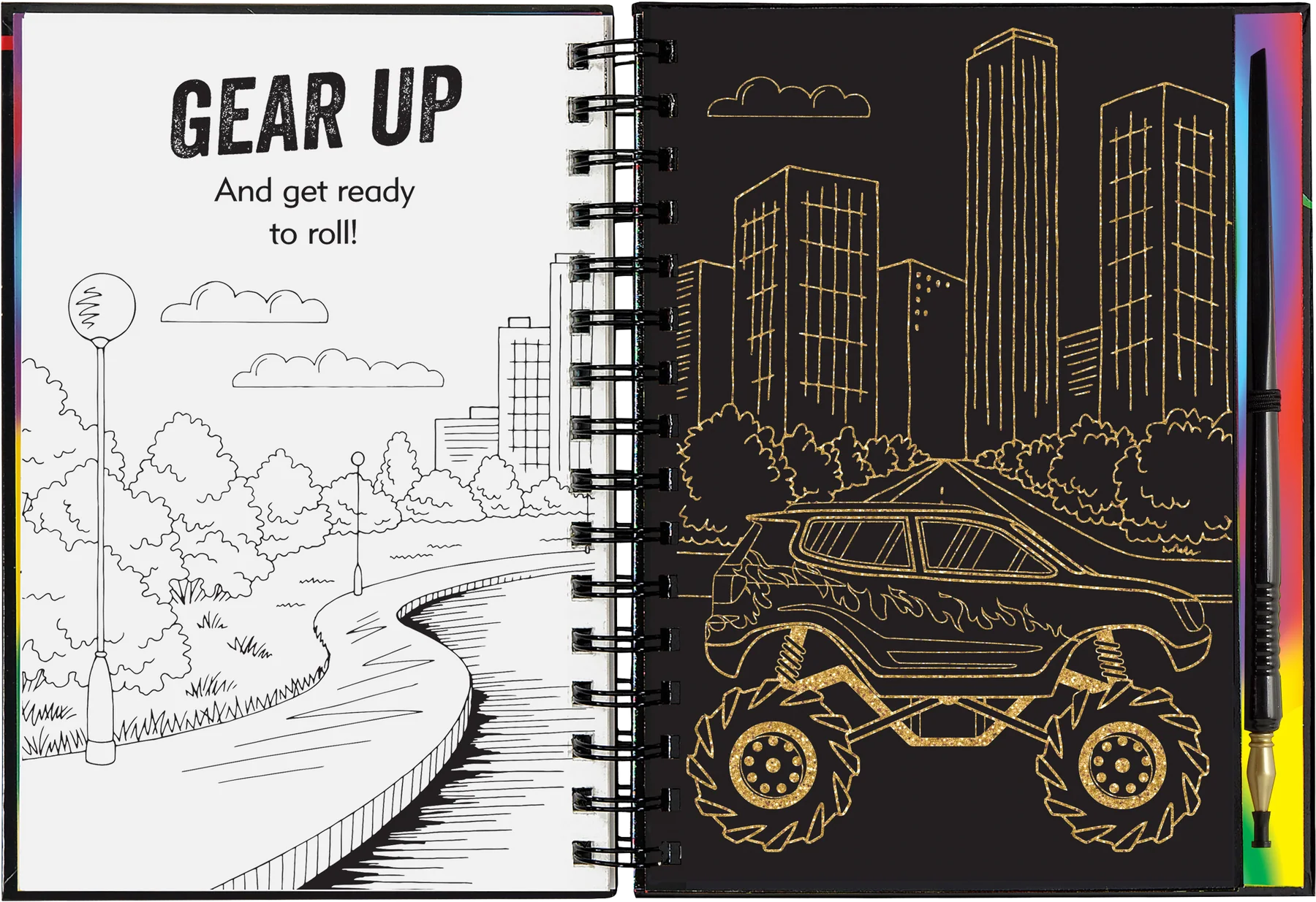 Extreme! Monster Trucks Scratch and Sketch