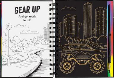 Extreme! Monster Trucks Scratch and Sketch