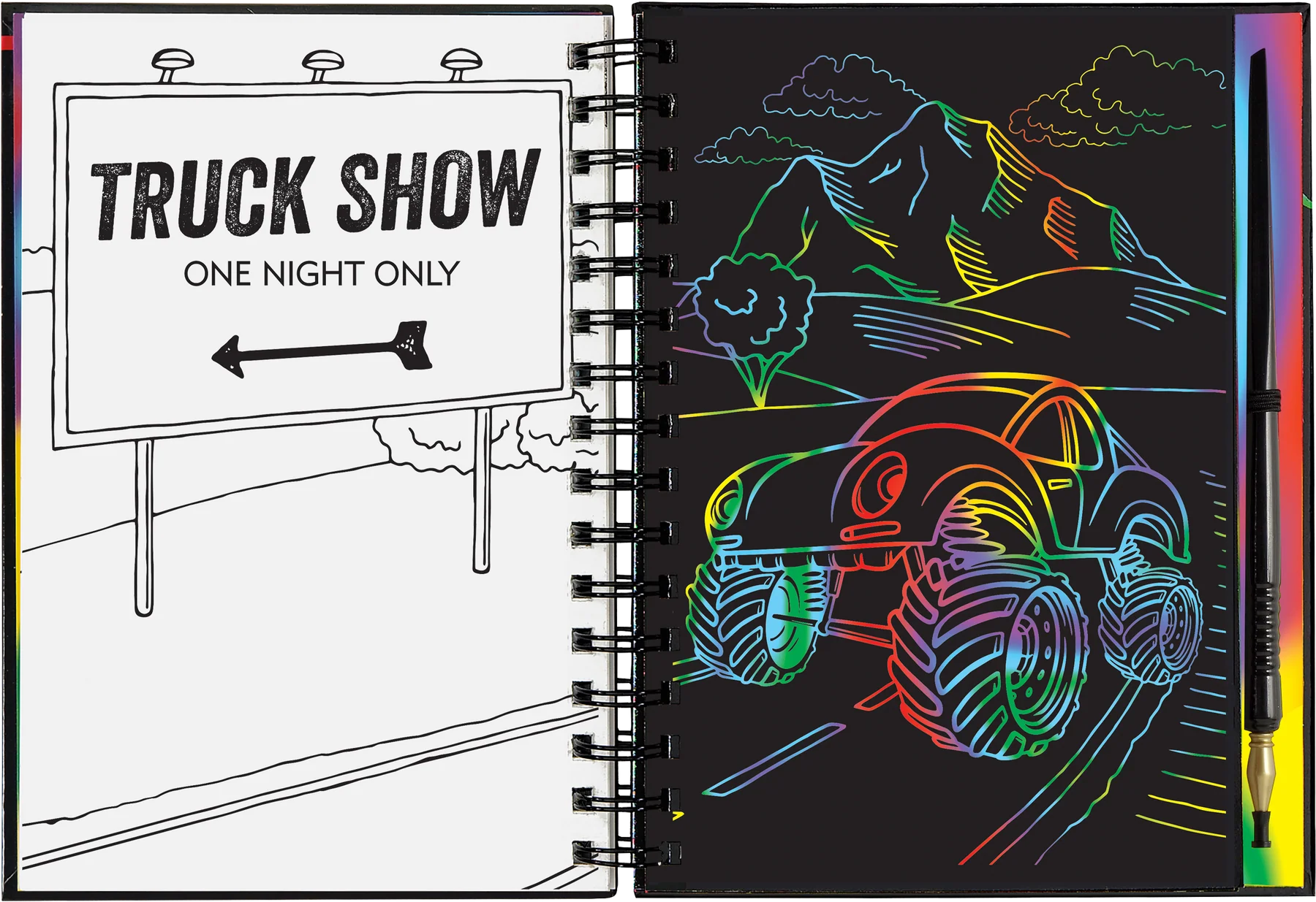 Extreme! Monster Trucks Scratch and Sketch