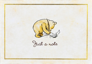 Winnie-the-Pooh Just a Note Cards