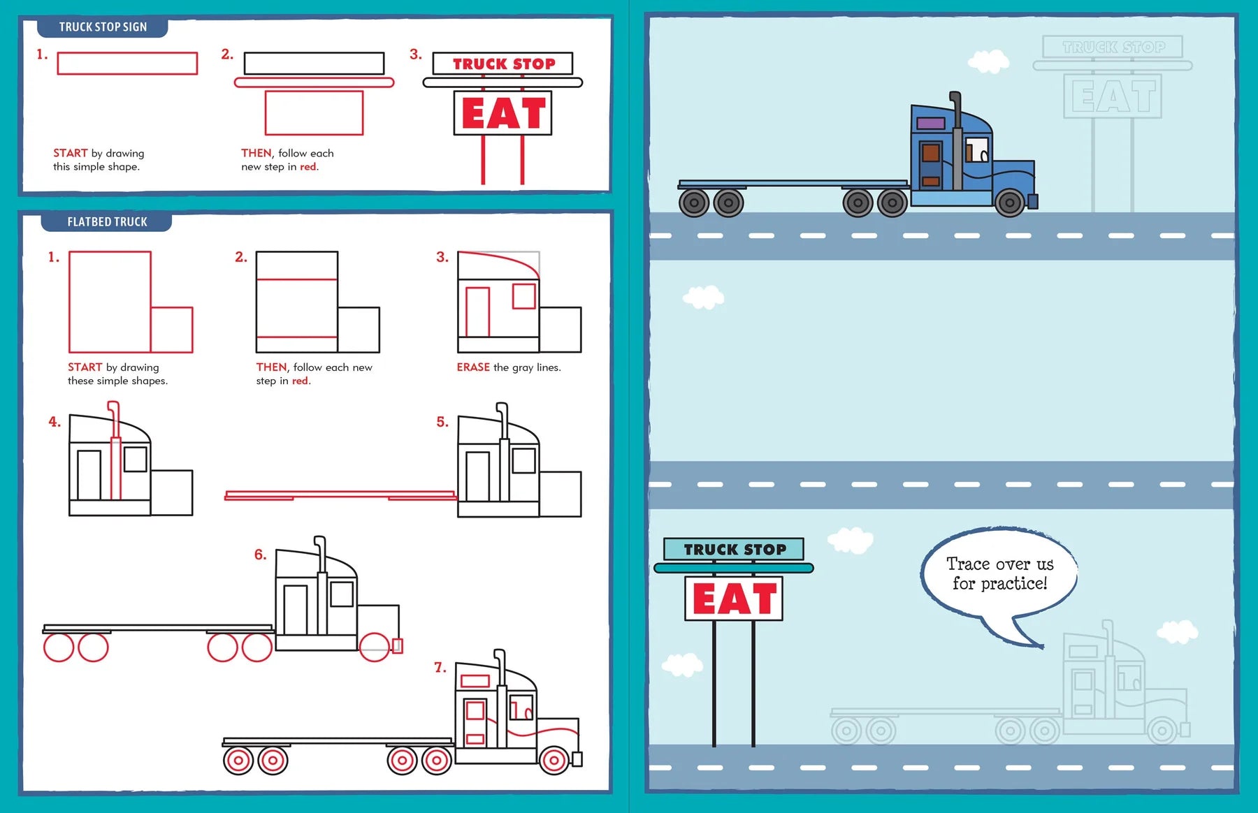 Learn to Draw... Cars, Trucks, and Trains!