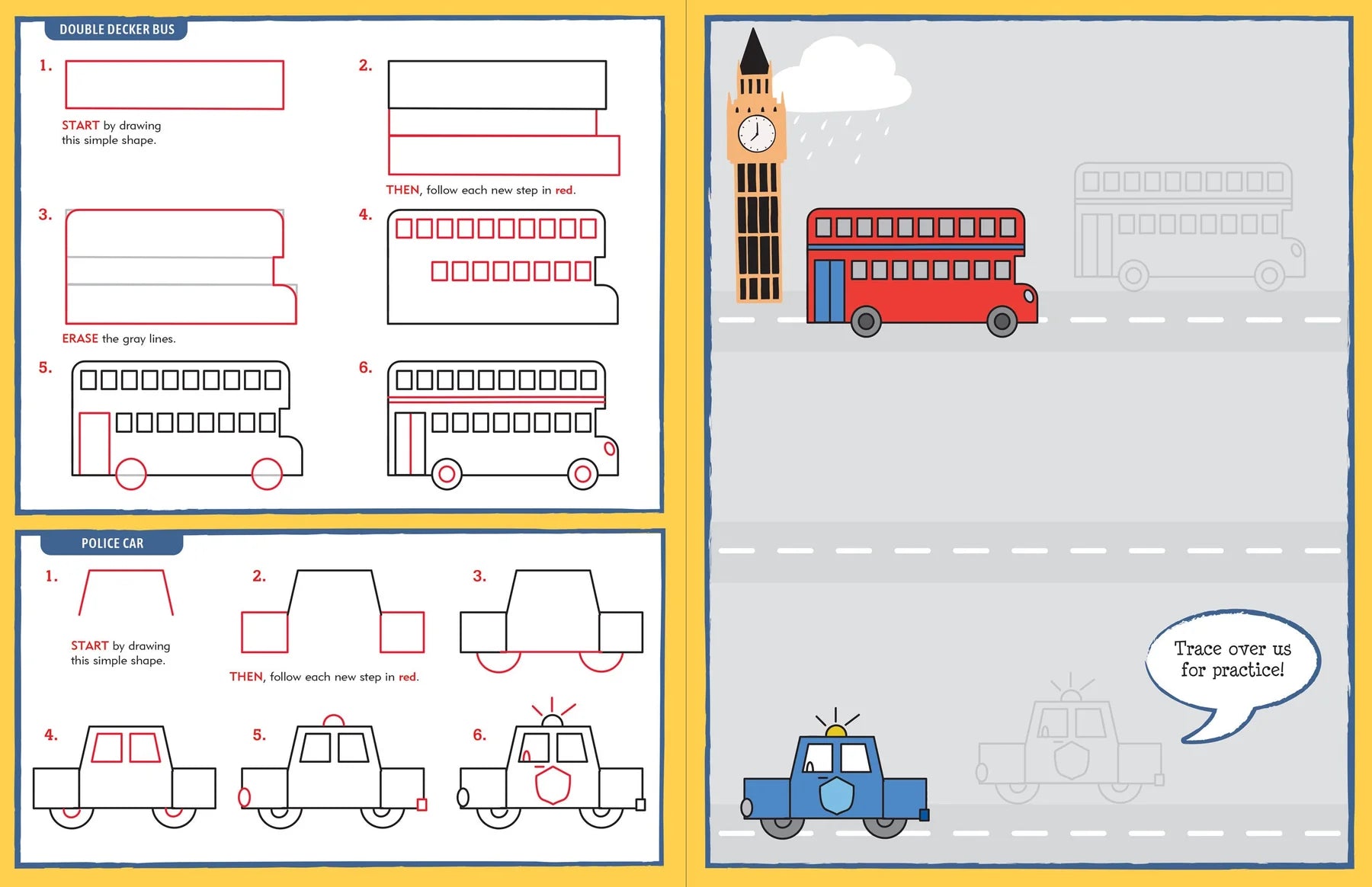 Learn to Draw... Cars, Trucks, and Trains!