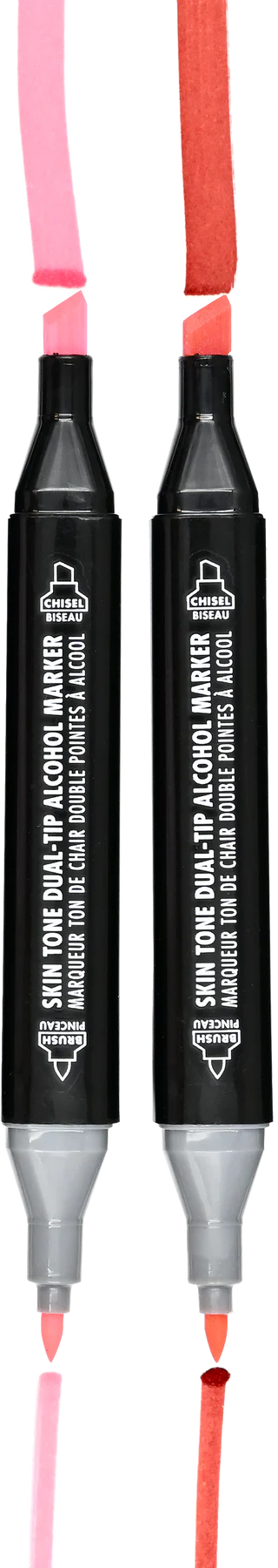 Studio Series Dual-Tip Skin Tone Alcohol Markers - Set of 18 Colors