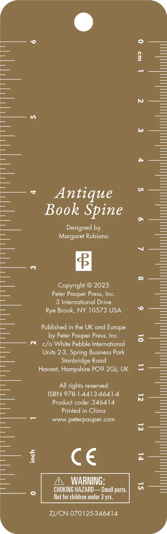 Antique Book Spine Beaded Bookmark