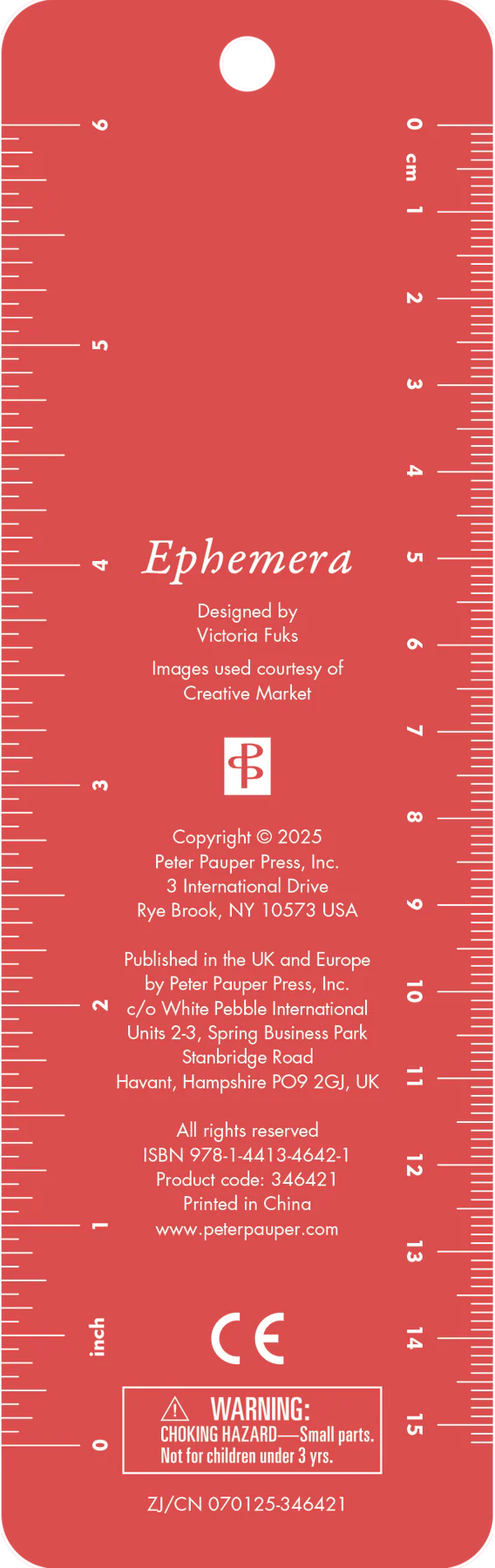 Ephemera Beaded Bookmark