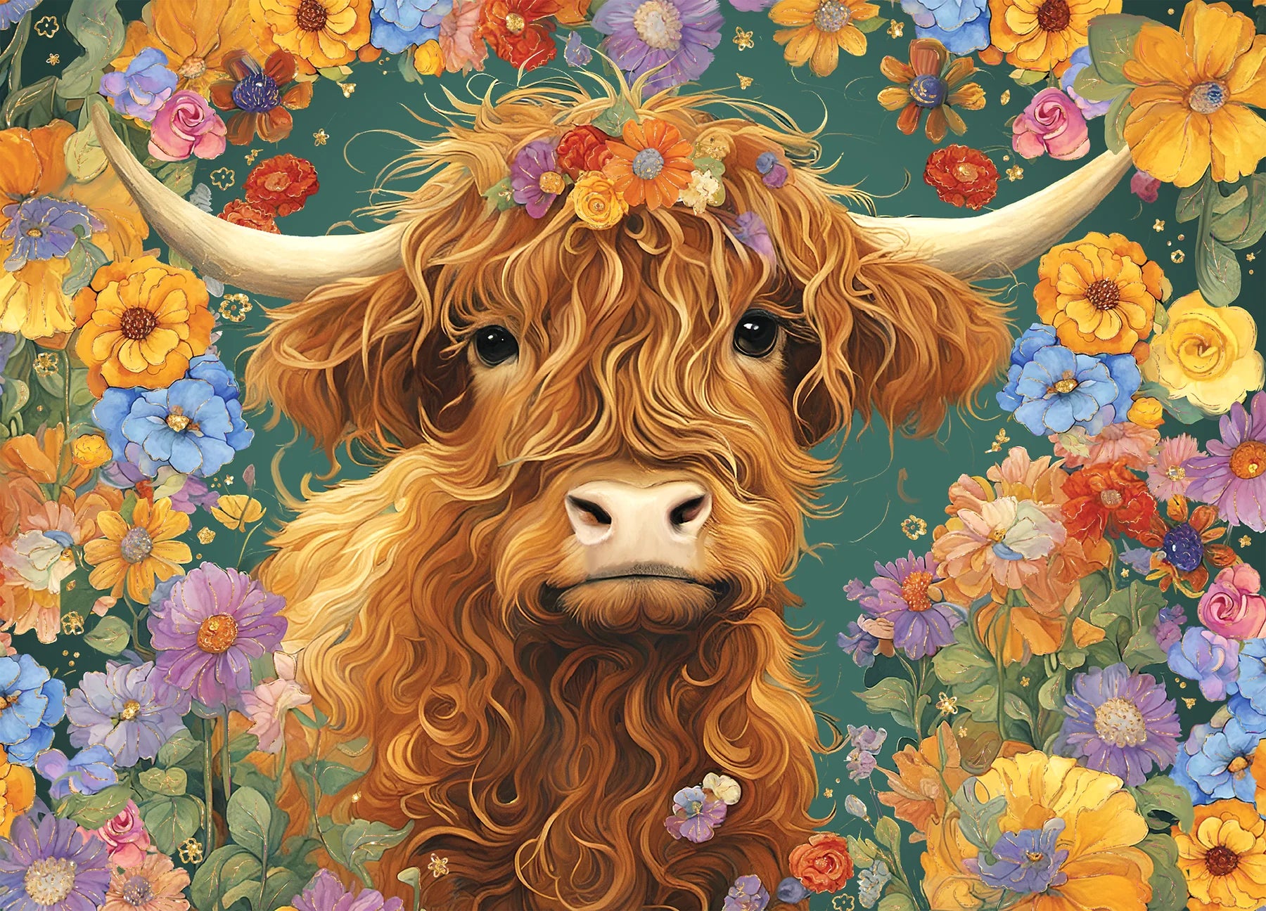 Highland Cow 500 Piece Puzzle