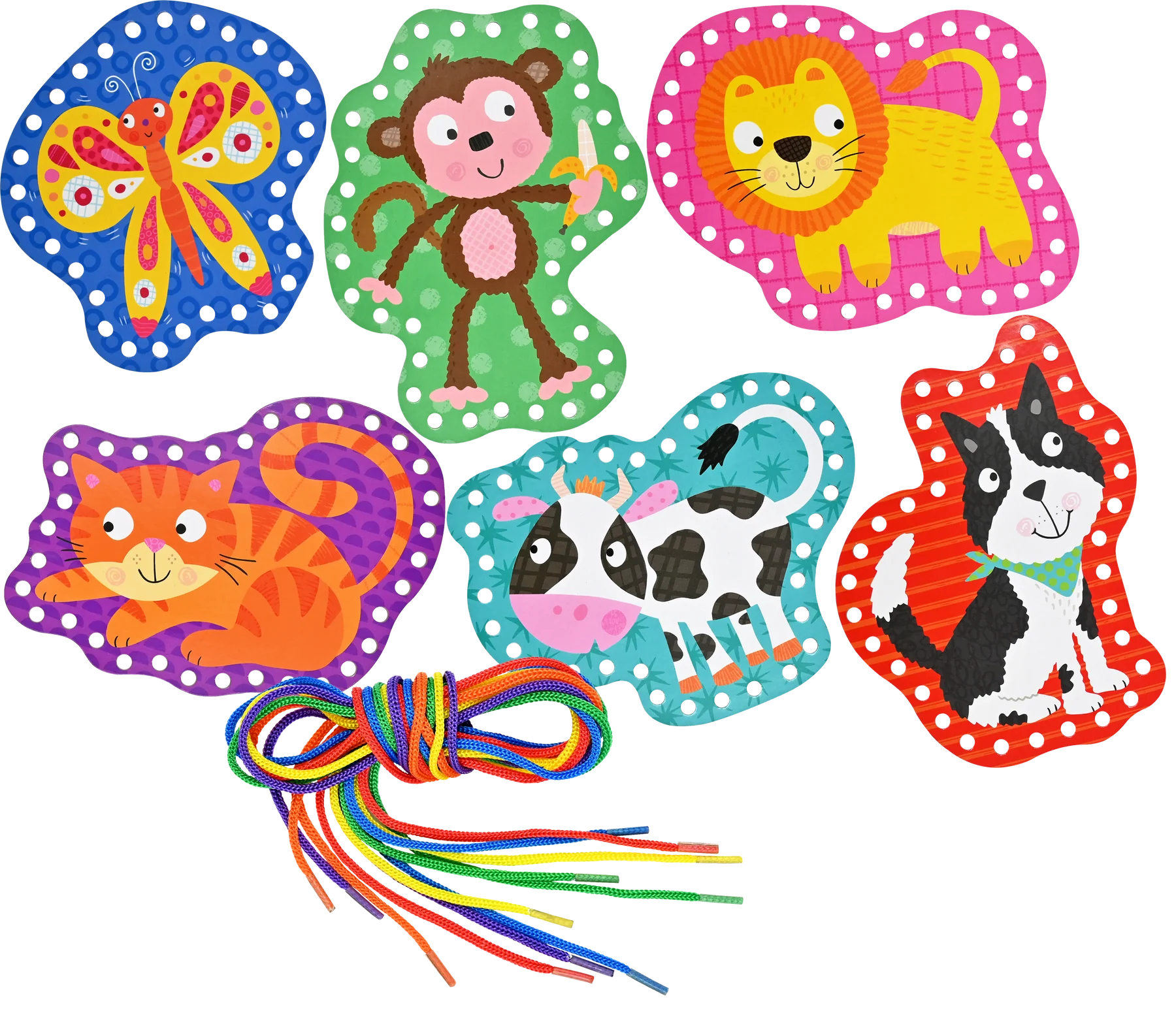 Animals Lacing Cards