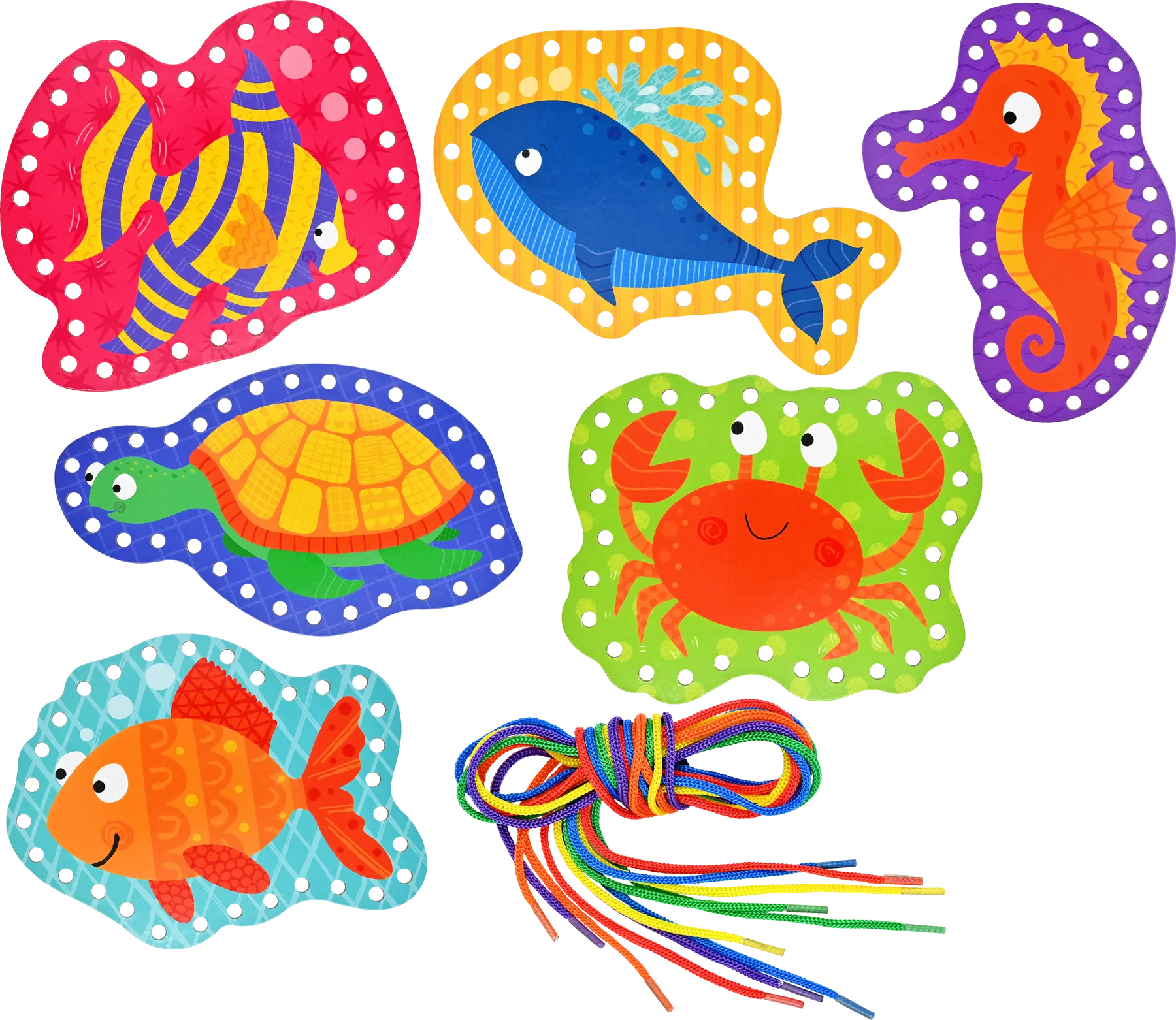 Under the Sea Lacing Cards
