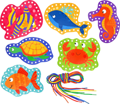 Under the Sea Lacing Cards