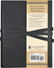 Black Antique Vegan Leather Wrap Journal