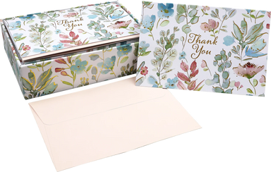 Floral Watercolor Thank You Notes