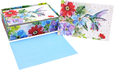 Hummingbird Garden Note Cards