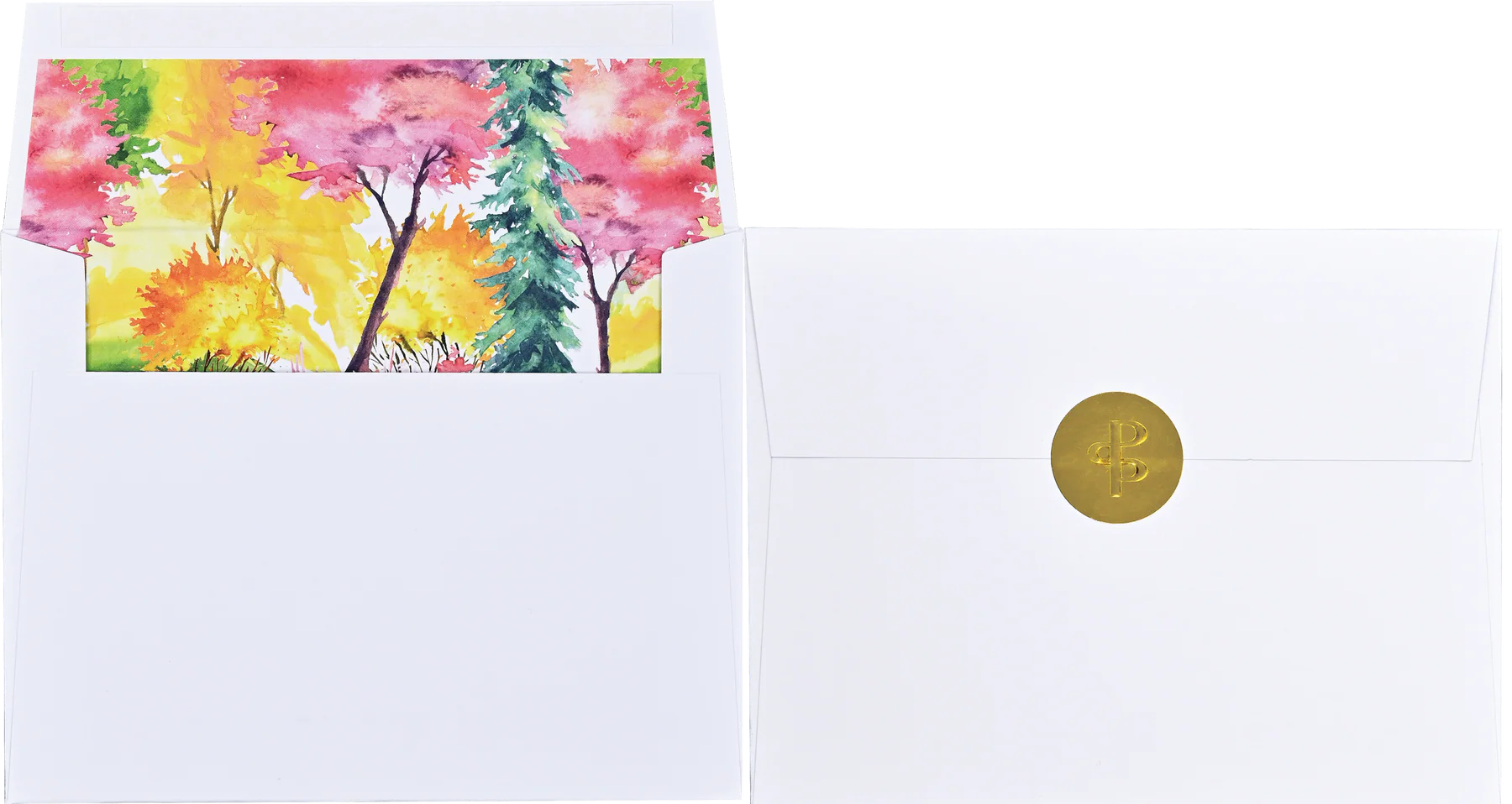 Watercolor Trees Premium Assorted Note Cards
