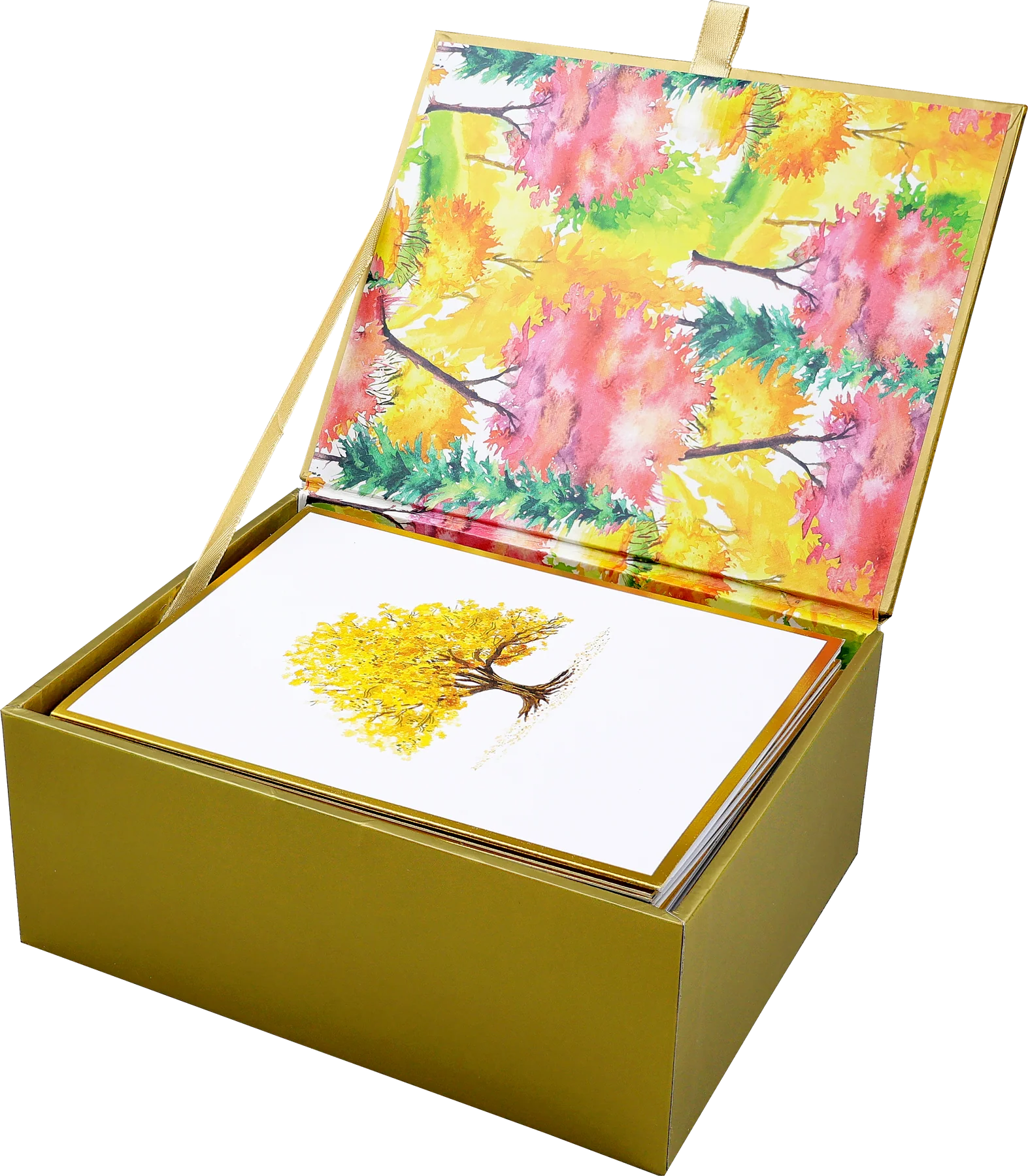 Watercolor Trees Premium Assorted Note Cards