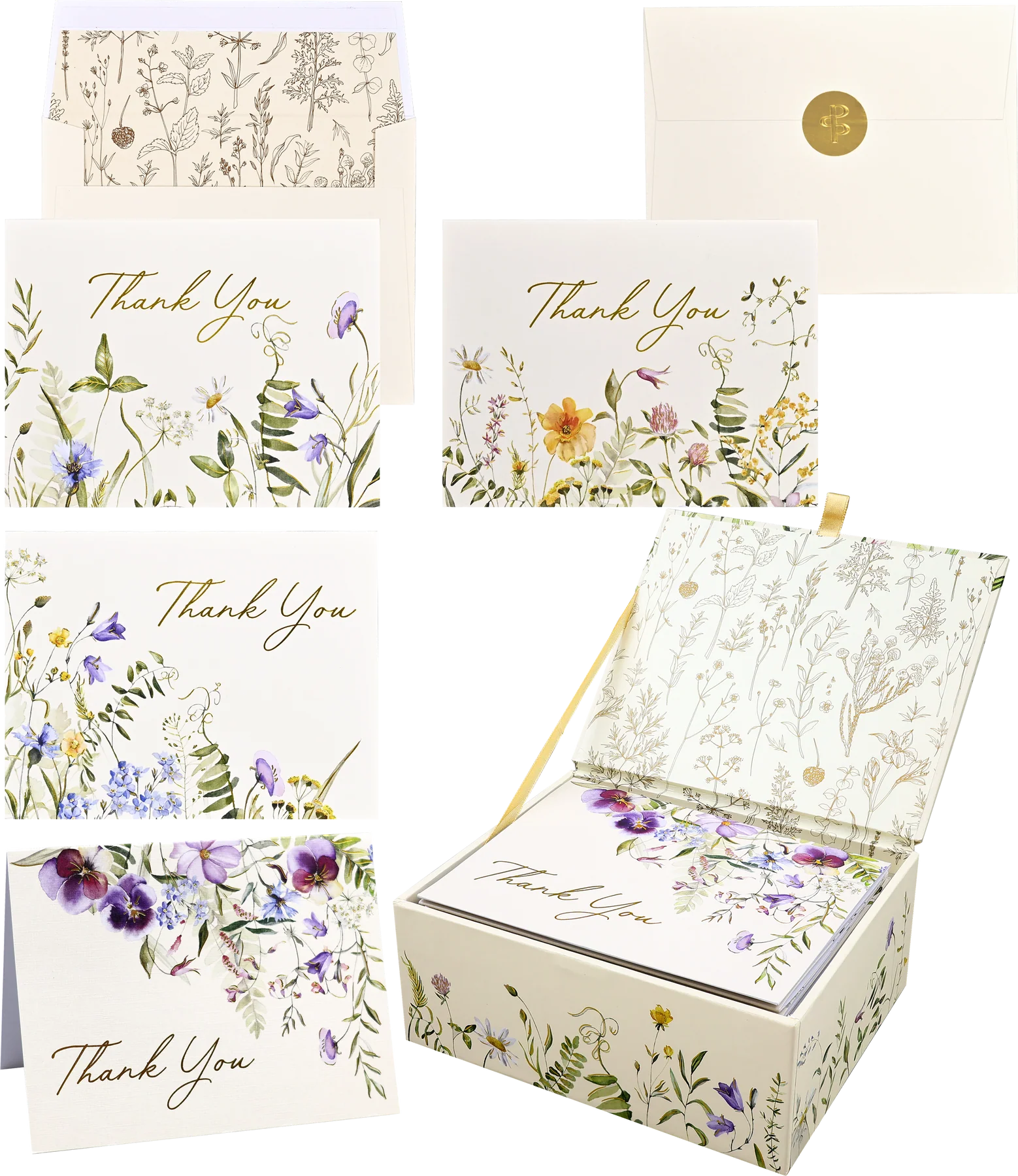 Wildflowers Premium Assorted Thank-You Cards
