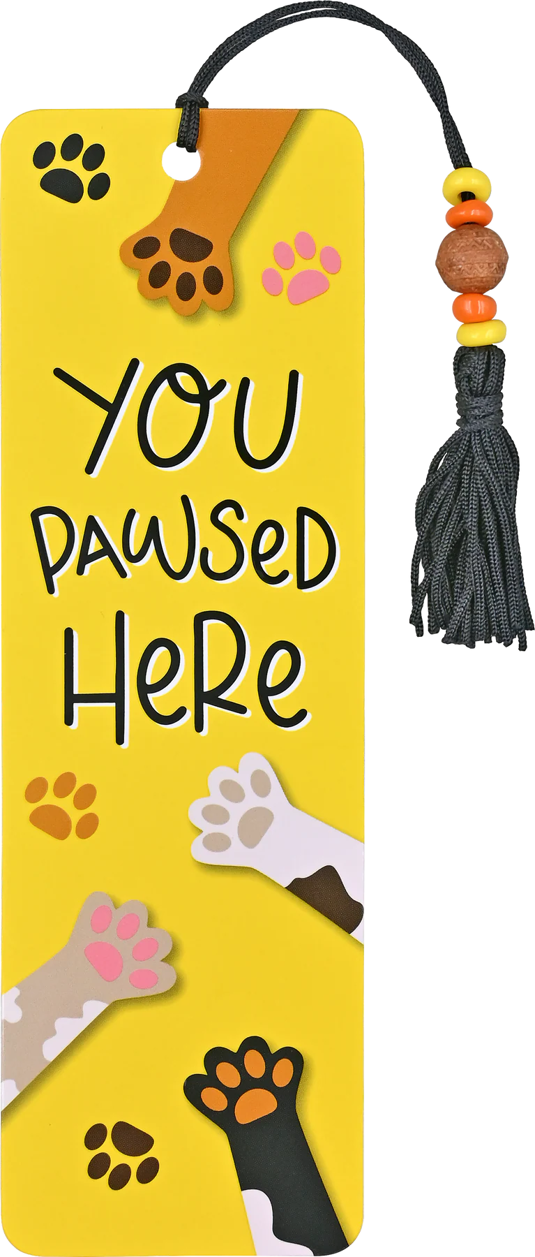 You Pawsed Here Beaded Bookmark