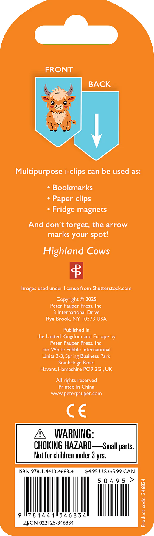 Highland Cows i-clips Magnetic Page Markers