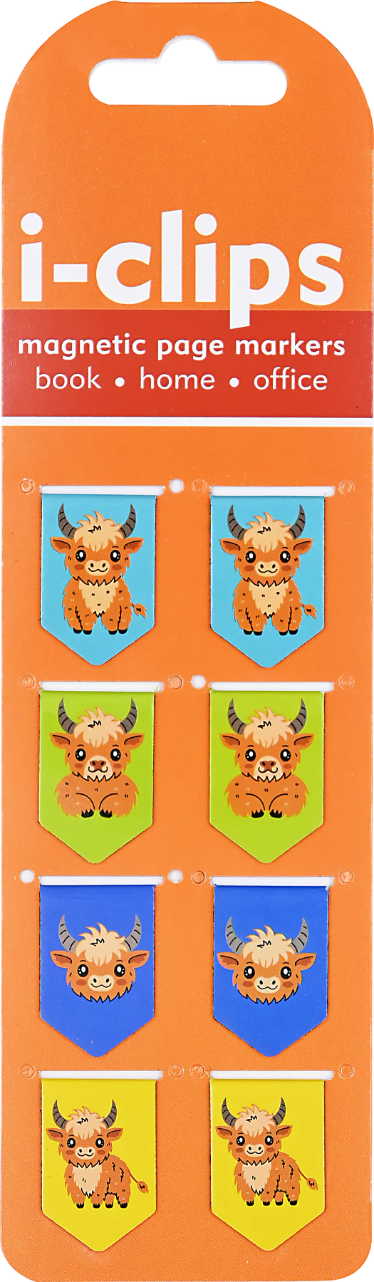 Highland Cows i-clips Magnetic Page Markers
