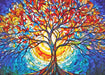 Stained Glass Tree of Life 1000 Piece Puzzle