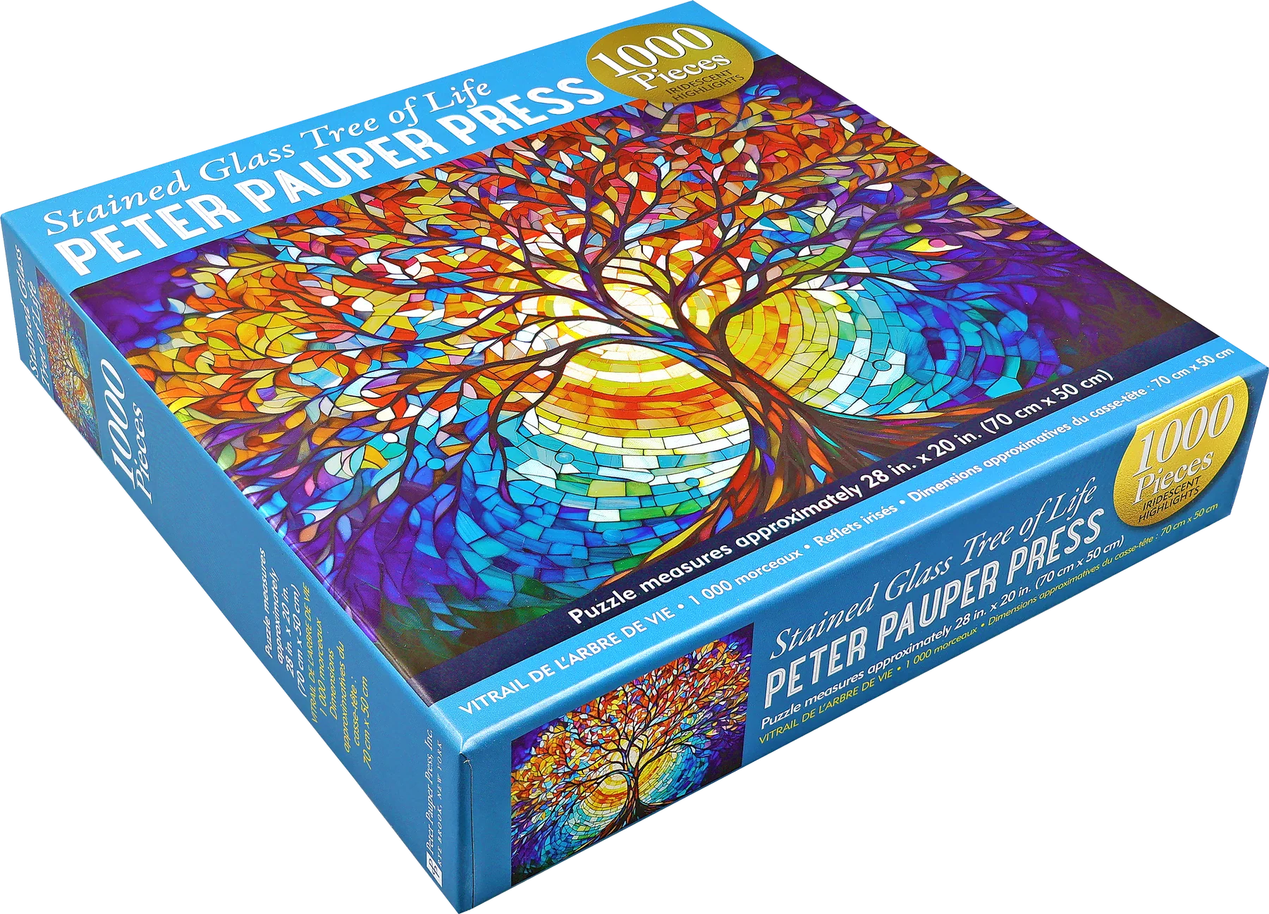 Stained Glass Tree of Life 1000 Piece Puzzle