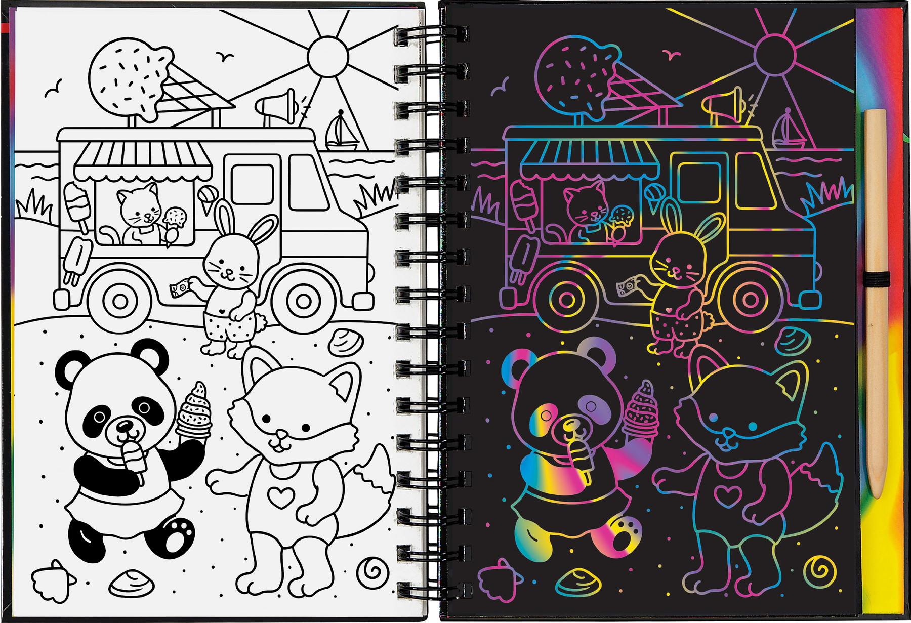 Scratch & Sketch Cozy Animals