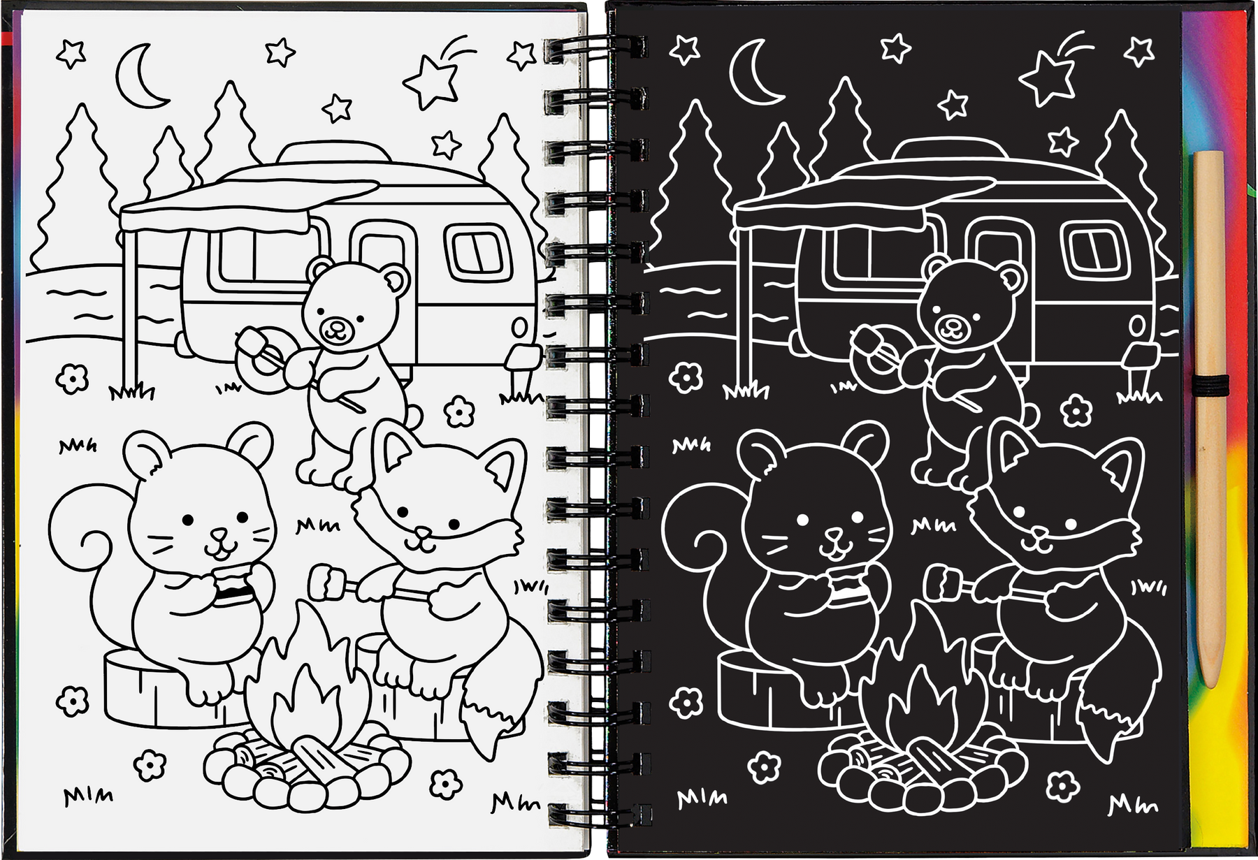 Scratch & Sketch Cozy Animals