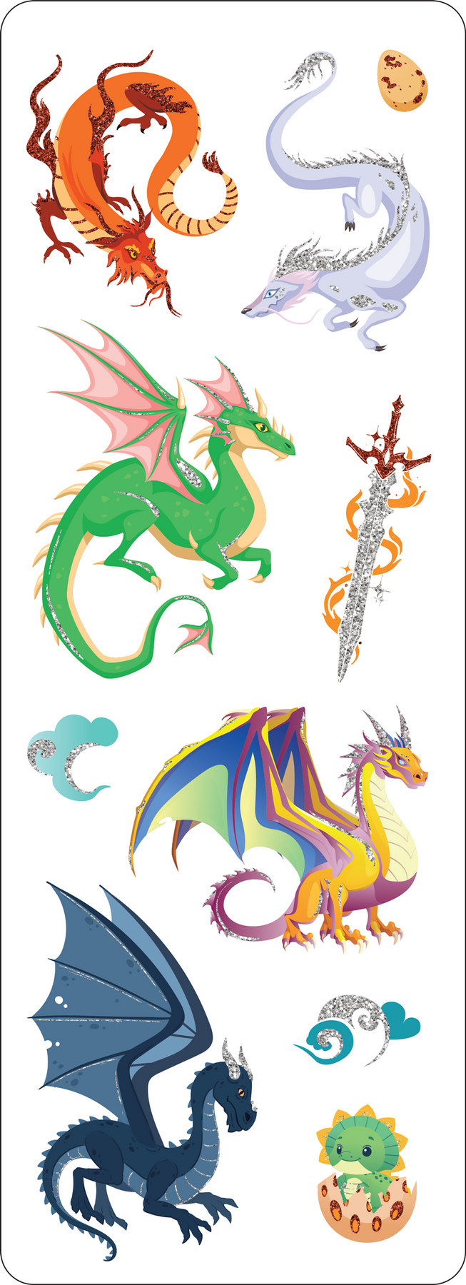 Dragons Sticker Set