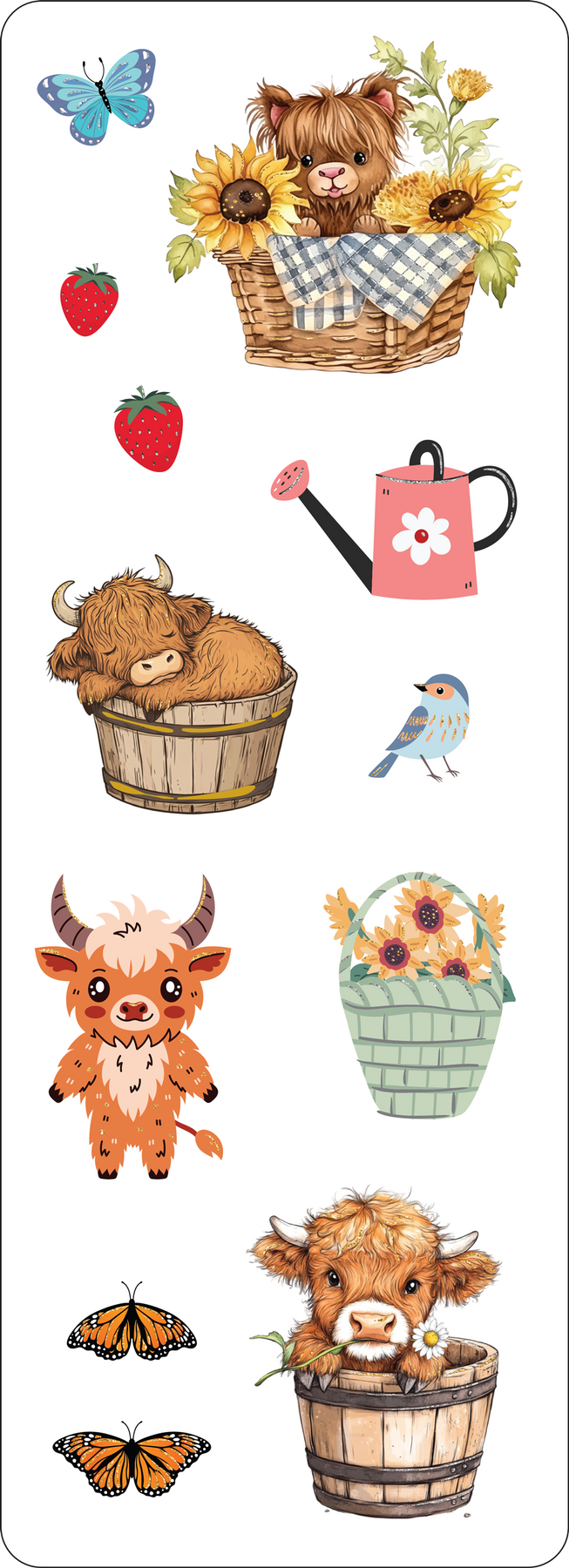 Highland Cows Stickers