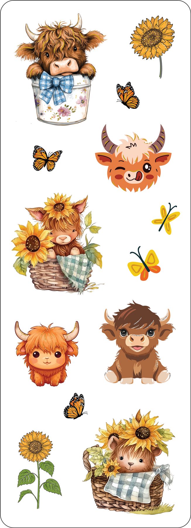 Highland Cows Stickers