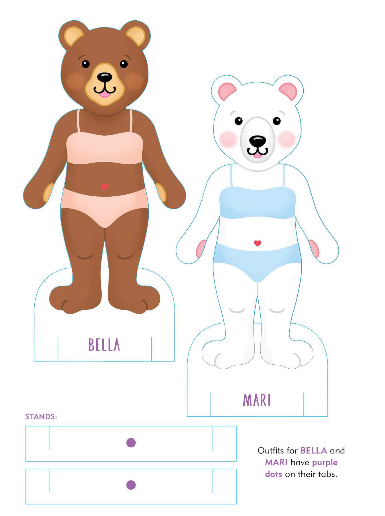Classic Keepsake Paper Dolls - Beartown